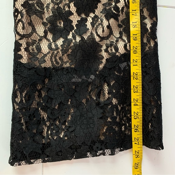 Lotus Threads Black Embellished Floral Lace High Halter Neck Formal Jumpsuit - Picture 15 of 16